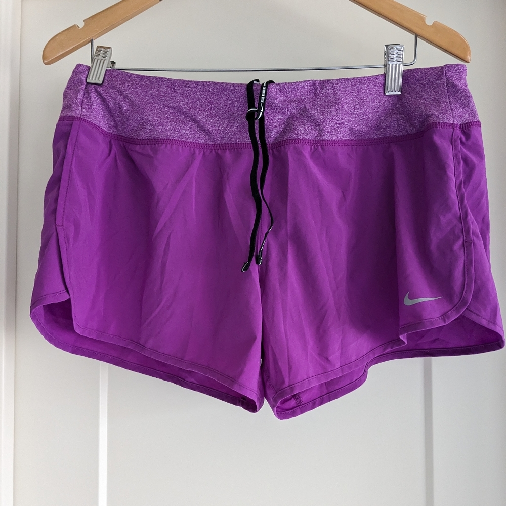 Women's Purple Nike running shorts large